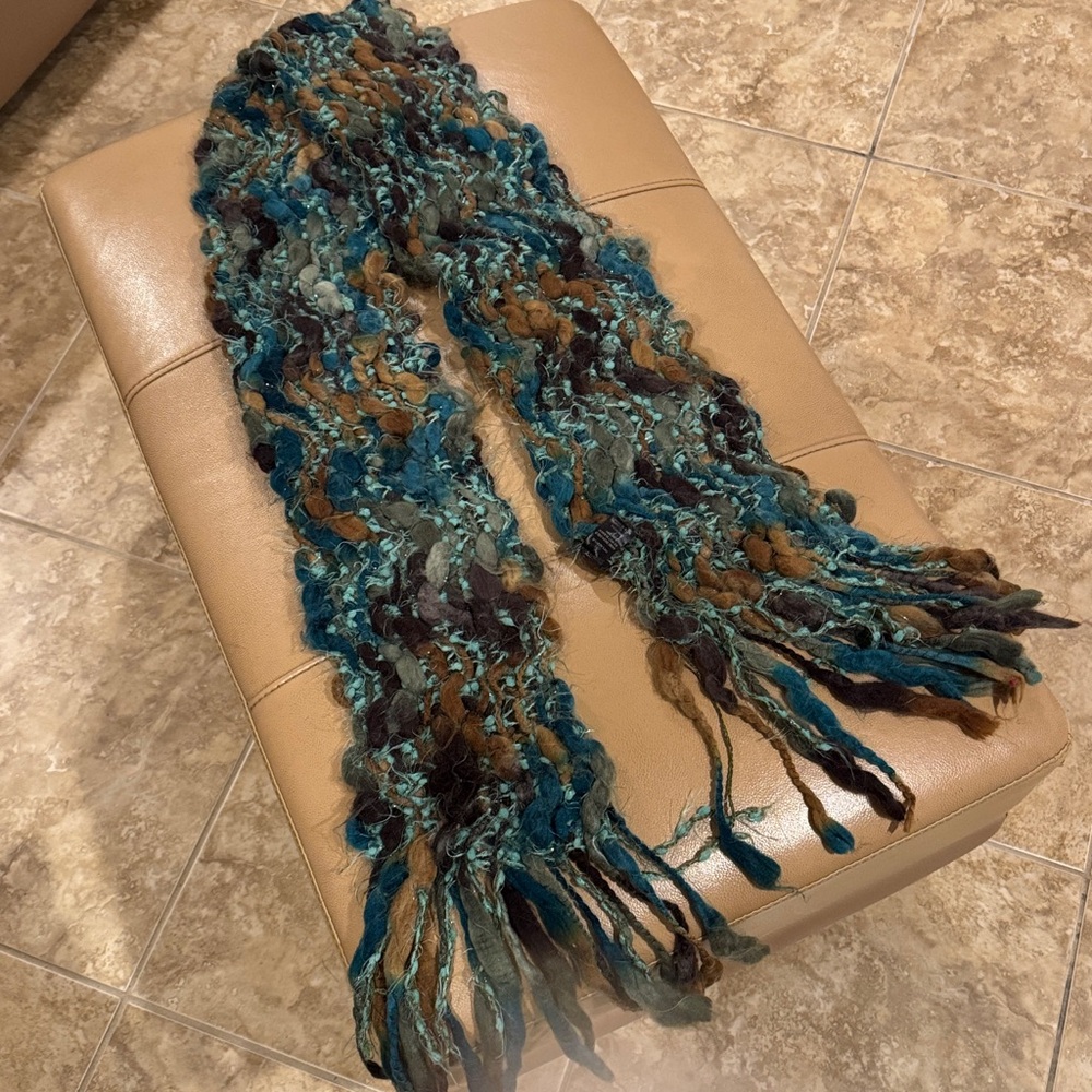 Handmade Multicolor Knit Scarf